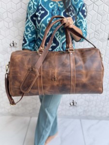 New Arrival Genuine Leather Luggage Bags Multi Uses Handmade Bag Unisex Travel Bag Big Size Multi Uses Hair on Hide <b>Fur</b> Handbag - Product Image 5