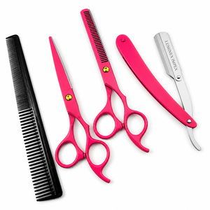 Navaja de Afeitar Recta Vintage Luminex Impex con Mango de Concha de Abulón y Acero al Carbono, Lista para Usar en Barberías y Salones - Product Image 4