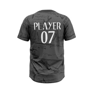 Maillot de baseball personnalisé W4G unisexe à manches courtes, imprimé géométrique sublimé, anti-humidité, coupe classique, vêtements de sport pour adultes - Product Image 6