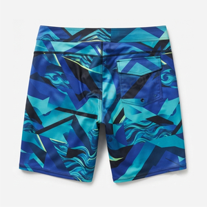 Pantalones Cortos de Baño Personalizados para Hombre, Estilo Urbano, de Verano, con Cordones, Sólidos, Ecológicos, con Estampado por Transferencia Térmica, Ajuste Holgado y Transpirables - Product Image 4