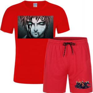 ชุดเซ็ตสองชิ้นเสื้อยืดและกางเกงขาสั้นลำลองสำหรับผู้ชาย ระบายอากาศได้ดี พิมพ์ลายตามสั่ง ขายส่ง ผลิตจากโพลีเอสเตอร์/ไนลอน ป้องกันแบคทีเรีย เหมาะสำหรับฤดูร้อน - Product Image 6