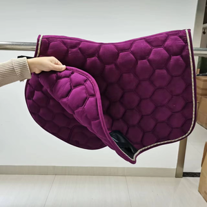 Vente en gros de tapis de selle d'équitation pour dressage et saut d'obstacles, doublure en tissu confortable, logo et design personnalisés OEM - Product Image 5