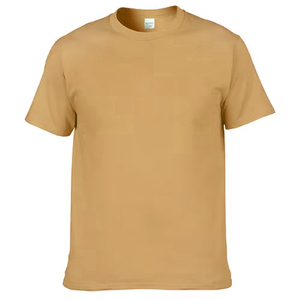เสื้อยืดคอกลมสีพื้นคุณภาพดี ผ้าฝ้าย 100% แขนสั้น พิมพ์ลายด้วยความร้อน สไตล์ลำลอง สำหรับผู้ชาย - Product Image 1