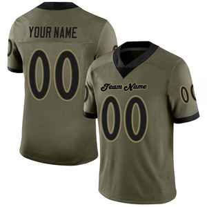Jersey de Fútbol Americano Personalizado para Mujer, Cuello en V, Malla Sublimada, Transpirable, Ajustado, Manga Corta, Uniforme de Equipo, Verde Oliva - Product Image 5