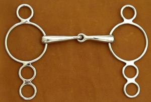 Bocado de Acero Inoxidable para Caballo con Boquilla de Goma Negra, Diseño de Doble Anillo, Equipo de Equitación, Mejor Calidad 2026 - Product Image 2