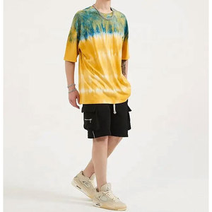 Camiseta Tie Dye Unisex de Primera Calidad, Estilo Oversize, Informal y Moderno, con Lavado Bleach, Personalizable, de Alta Calidad - Product Image 4