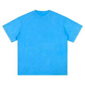 T-shirt Oversize 100% Coton Lourd, Tissu Lavé, 210 GSM, Col Rond, Manches Courtes, Vierge, OEM - Product Image 5