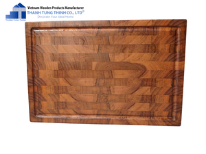Thanh Tung Thinh Wooden Cutting Board Rectangle Handmade Rustic Kitchen Use Vietnam Made - Product Image 4