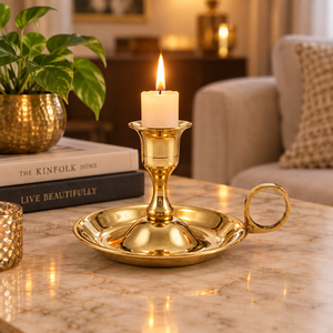 Support de bougie en laiton fait main, plateau rond, chandelier décoratif, centre de table, décoration de mariage et de maison, prix de gros - Product Image 5
