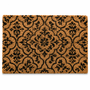 Alfombrillas Modernas Hechas a Mano con Patrón de Mariposa Trenzado, de Fibra de Coco Natural, Diseño Jacquard Tejido para Uso Doméstico, Duraderas, Ecológicas y Antideslizantes - Product Image 4