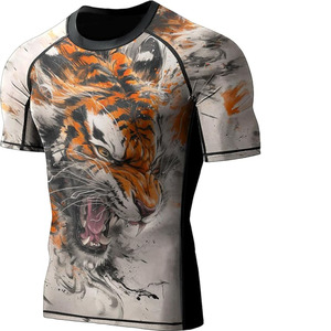 Camiseta Deportiva de Compresión Premium Unisex con Estampado Digital, Manga Larga, Spandex/Poliéster, Ligera, de Secado Rápido y Transpirable - Product Image 4