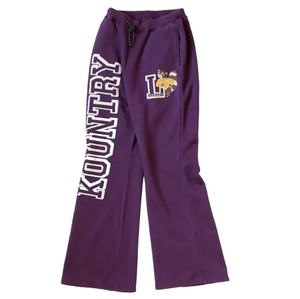 Pantalon de survêtement évasé tissé pour hommes et femmes Pantalon de jogging cargo coupe-vent avec motif de pile Méthode de tissage non tissé à coupe ample - Product Image 2