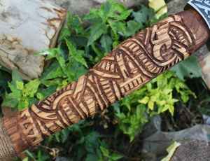 Hache forgée à la main en acier inoxydable, hache de camping, outil de coupe de bois pour l'extérieur, cadeau unique pour hommes, anniversaires et célébrations - Product Image 4