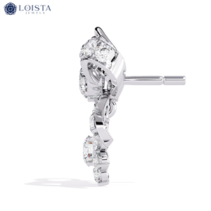 Pendientes de Diamantes Cultivados en Laboratorio de Lujo con Certificado IGI, Pequeños y Elegantes para Mujer - Product Image 2