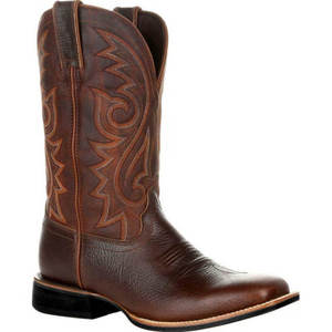 Brown <b>Leather</b> Cowboy <b>Boots</b> High Quality Unisex Set Premium Finish Breathable Durable Sole Comfort - Product Image 3
