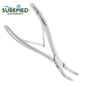 Rongeur à os de précision Jansen en acier inoxydable, 7 pouces, courbé, mâchoires de 4 mm, certifié CE Classe I, pour instruments chirurgicaux orthopédiques - Product Image 2