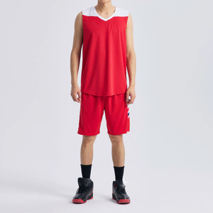 <b>Light</b> GSM Breathable Sleeveless Basketball Uniform Sets Competitive Price In Stock Items Adult Customizable Basketball Uniforms - Product Image 3