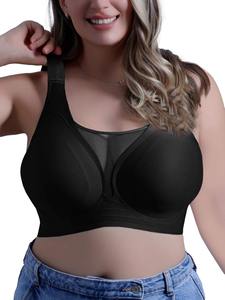 บราไร้โครงเสริมทรง ปรับสายได้ สำหรับสาวอวบ บรากระชับสัดส่วน พิมพ์ลายดิจิทัล สำหรับผู้ใหญ่ - Product Image 6