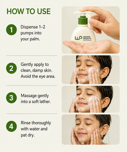 Nettoyant visage et corps pour enfants OEM/ODM à l'extrait d'avoine, hypoallergénique, sans larmes, pour peaux sensibles, avec marque privée au prix de gros - Product Image 5