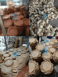 Boho Rattan Flower <b>Woven</b> <b>Placemat</b> Handmade Wicker Table Mat Rustic Dining Decor Heat Resistant Eco-Friendly - Product Image 5