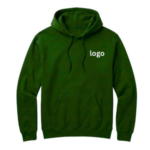 Sudadera con capucha para hombre, estilo vintage, holgada, de algodón, para correr, hip hop, invierno, exterior, con cordón ajustable, impresión de logotipo personalizado - Product Image 2