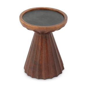 Portavelas de Pilar Navideño Rústico de Madera Ecológica Hecho a Mano, Centro de Mesa Marrón, Decoración para el Hogar - Product Image 5