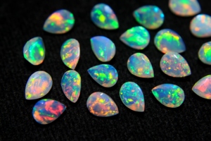 Natural Ethiopian Opal Faceted Cut Pear Shape Gemstone Multi Color Opal October Birthstone Rainbow Fire Opal For Jewelry Making - Product Image 6