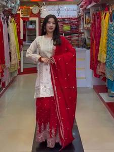 Nouvelle robe Anarkali Salwar pour soirée, spéciale adultes, design magnifique, taille et couleur parfaites, à prix raisonnable - Product Image 4