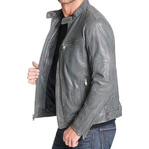 Chaqueta de Cuero PU Negra para Hombre, Estilo Casual, Resistente al Viento, Ecológica, de Alta Calidad, para Invierno, Tallas Grandes, Personalizable, Estilo Urbano - Product Image 3
