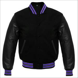 Chaqueta para Hombre, Chaqueta de la Más Alta Calidad, Diseño Sencillo, 100% Lana Satinada, Chaqueta Varsity para Hombre, Manga Larga, Logotipo Bordado Personalizado - Product Image 1