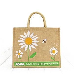 Wholesale Large Natural Eco-Friendly <b>Burlap</b> Jute Tote Beach <b>Bag</b> Custom Printed Plain Shopper Jute <b>Bag</b> with Logo for Gift Giving - Product Image 6