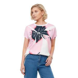 Camisetas de Manga Corta con Cuello Redondo para Mujer, Diseño con Apliques y Logotipo Personalizado, 100% Algodón, Ropa Casual de Verano, OEM, Venta al Por Mayor, Nueva Colección 2026 - Product Image 2