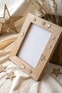 Premium Epoxy Resin <b>Wood</b> Photo <b>Frame</b> Handmade Natural Live Edge Wooden <b>Picture</b> <b>Frame</b> for Home Office Decoration - Product Image 2