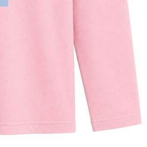 Pink JJ Logo Embroidered Long Sleeve <b>Shirt</b> Crew Neck Casual Lightweight Top with Ribbed Cuffs for Custom Apparel and Teamwear - Product Image 6