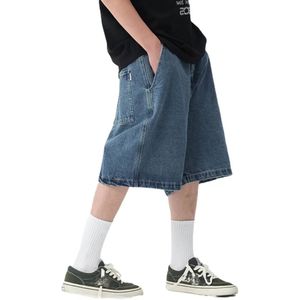 Men's Ripped Denim <b>Shorts</b> Moto Biker Ribbed Pleated Panel Distressed Washed Slim Fit Knee Length <b>Jean</b> <b>Shorts</b> Streetwear - Product Image 5