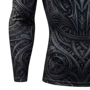Rashguard personnalisé imprimé par sublimation, Rashguard MMA, Rashguard BJJ, Rashguard MMA OEM pour hommes, Rashguard à manches courtes - Product Image 5