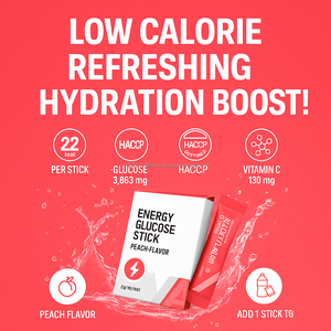 Bâtonnets Énergétiques au Glucose Saveur Pêche pour Adultes, Supplément OEM avec L-Glutamine pour le Soutien Immunitaire et l'Endurance, Poudre 6g de Corée - Product Image 6
