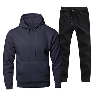 Último Diseño en Conjuntos Deportivos de Forro Polar para Hombre, con Capucha, 100% Poliéster, Transpirables, Casuales, con Serigrafía para Invierno - Product Image 1