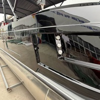 Moteur hors-bord certifié CE personnalisé de 25 pieds en fibre de verre en aluminium 150HP Yacht à voile de luxe Bateau ponton Pêche sportive Loisirs