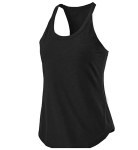 Camiseta sin Mangas Blanca para Mujer, Cuello Redondo, Transpirable, Tejida, Largo Regular, Color Sólido, Estilo Deportivo Casual - Product Image 4