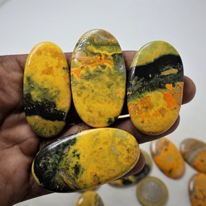 AMAN GEMS Bumble <b>Bee</b> Model Natural Quartz Polished Gemstone Cabochons-Mixed Shapes Sizes Color Play for Jewelry Making - Product Image 2