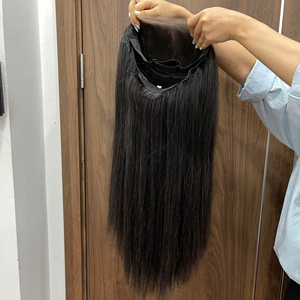 Peluca Larga de Cabello Liso con Colores, Cierre de Encaje HD 2x4 con Parte Media, Cabello Vietnamita - Product Image 2