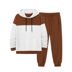 Conjunto de Sudadera con Capucha y Pantalones Deportivos de Alta Calidad, Estilo Casual y Simple, Color Sólido, Logotipo Personalizado, Nuevo Estilo Otoñal, Lavado Ácido, Estampado - Product Image 6