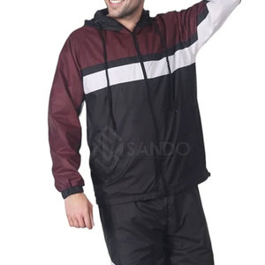 Men's Color Blocking Tracksuit Hooded Zipper Full Sleeve Sporty Style Quick Dry Polyester Autumn Wear - Product Image 6