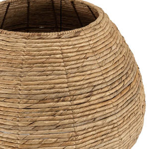 Pot de fleurs décoratif artisanal en jacinthe d'eau, panier moderne pour plantes d'intérieur, salon, balcon et décoration de la maison - Product Image 4