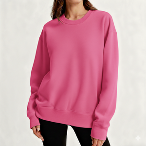 Women Knitted Loose Fit Oversized Sweatshirt Soft Touch Winter Casual Pullover Long Sleeve Urban Streetwear <b>Top</b> Front - Product Image 1