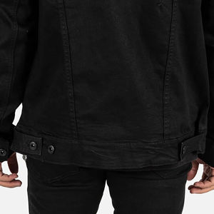 High Quality Men's Custom Outdoor Denim <b>Jacket</b> 100% Cotton Lightweight Windproof New Design Stand Collar Denim <b>Rhinestone</b> <b>Jacket</b> - Product Image 6