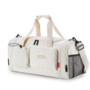 Bolsa de Gimnasio de Viaje para Hombre y Mujer, con Separación para Ropa Seca y Mojada, para Entrenamiento, Deportes, Natación, Yoga, con Bolsillo para Zapatos, Correa Ajustable, de Nailon - Product Image 5