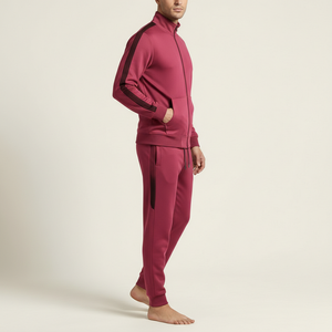 Conjunto Deportivo Unisex de Chaqueta y Pantalones de Chándal de Poliéster con Cierre Completo, Fabricante de Ropa Deportiva - Product Image 3