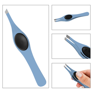 Pince à épiler personnalisée à pointe inclinée pour cils et sourcils, idéale pour le modelage des sourcils et l'épilation - Product Image 5
